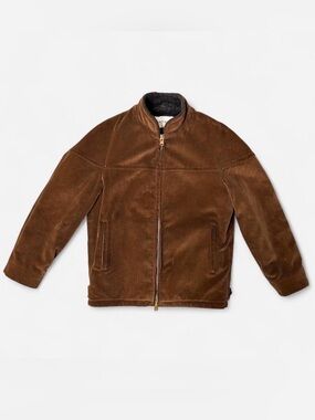 Vintage 1960’s Zero King brown corduroy bomber jacket with sherpa lining size 38